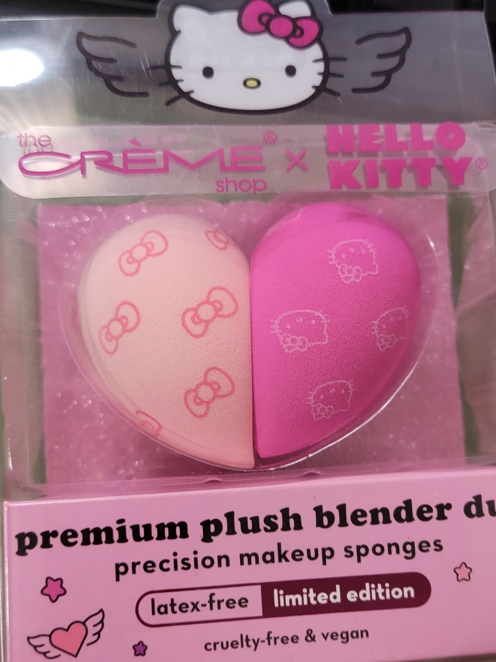 The Crème Shop x Hello Kitty Pink & Light Pink Premium Plush Blender Duo
